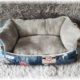 Hundesofa klein in Jeansoptik